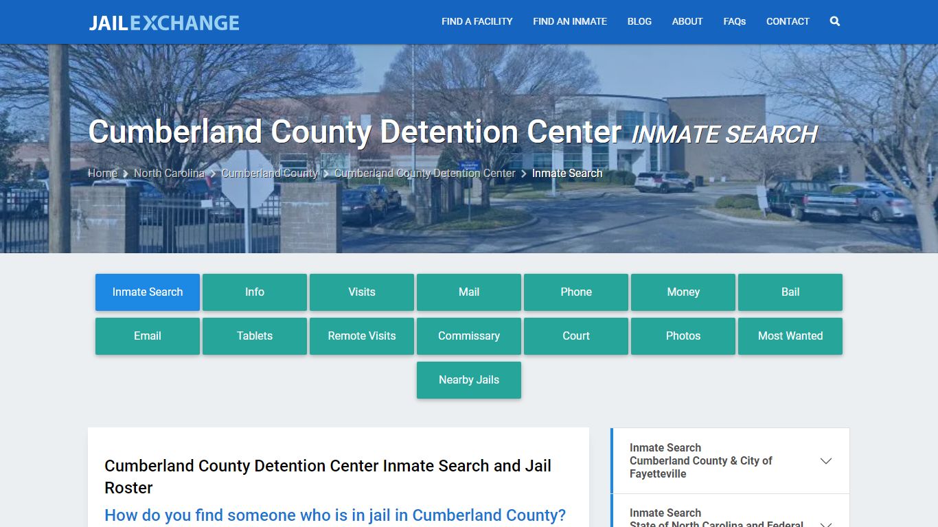 Cumberland County Detention Center Inmate Search - Jail Exchange